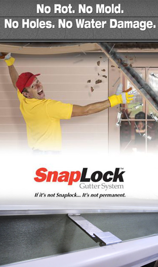 Snaplock Gutters from Huff 'N Puff